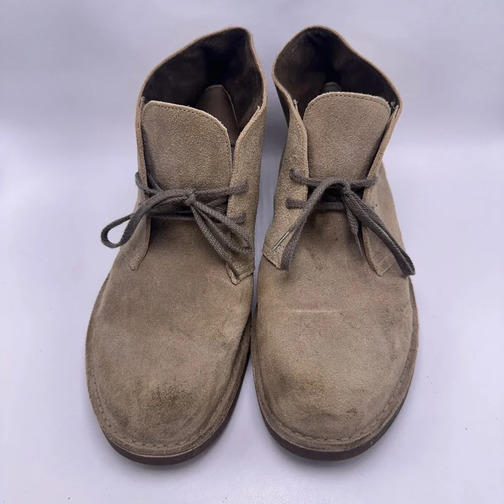 Clarks Bushacre 2 Mens Olive Suede Chukka Desert Boots Size 11 M 261411547100